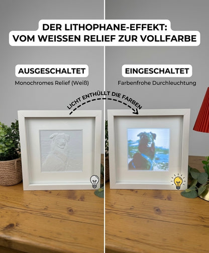 Image lumineux magique – Relief 3D personnalisé en couleurs